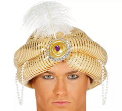Cappello o turbante di maharajah o pagina reale