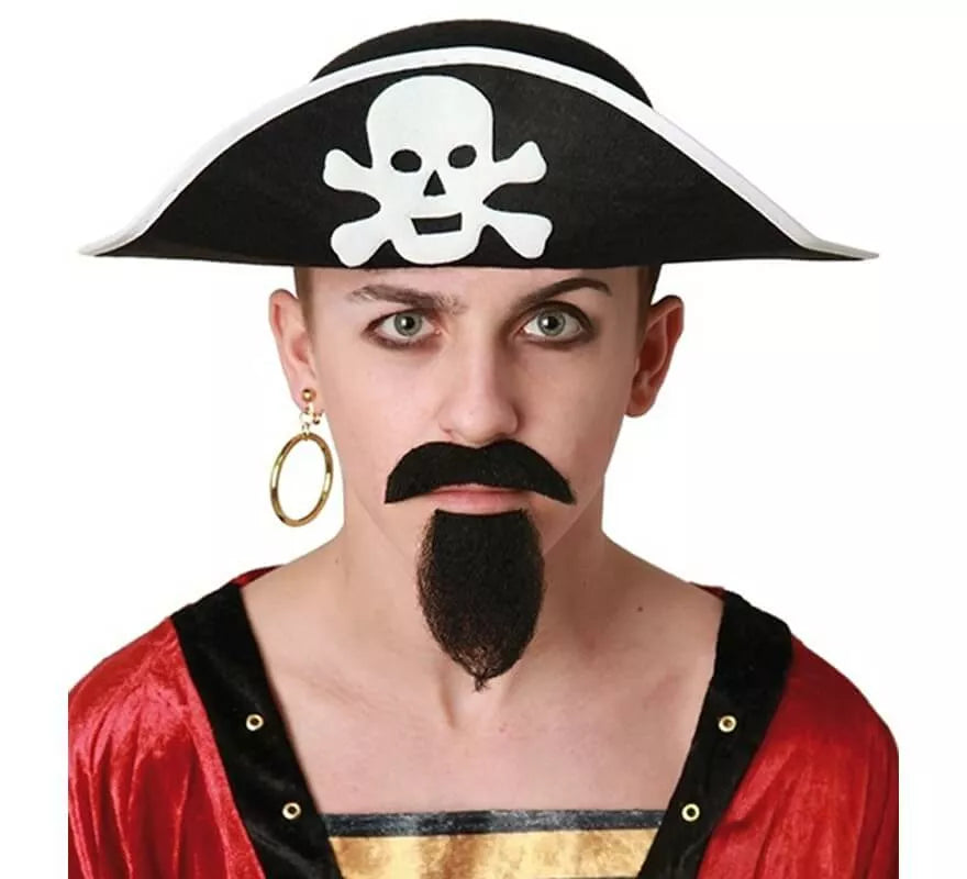 Sombrero Pirata con Calavera en tallas infantil y adulto
