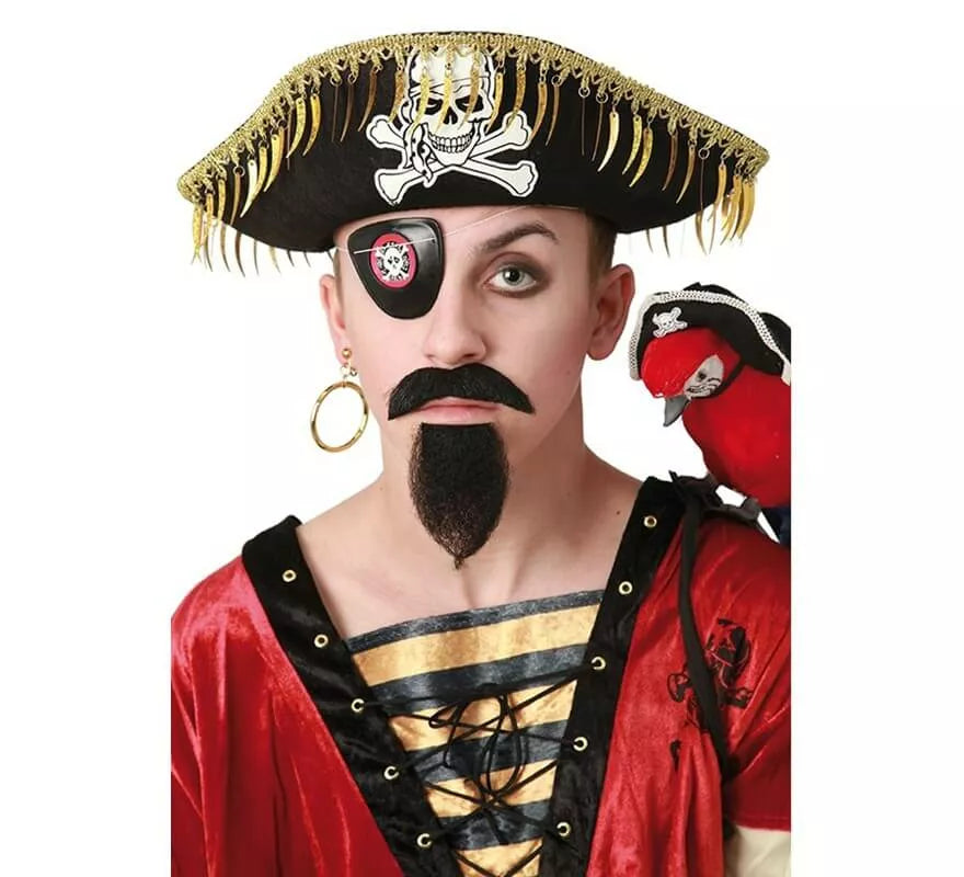 Translation missing: it.Sombrero Pirata con flecos para adultos