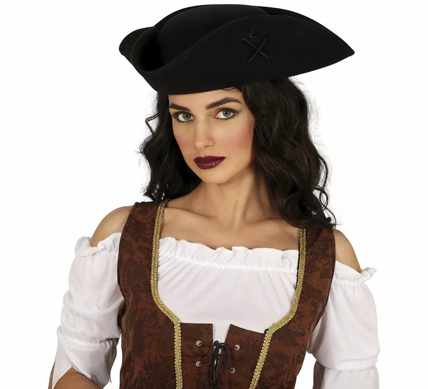 Translation missing: it.Sombrero Pirata de fieltro adulto