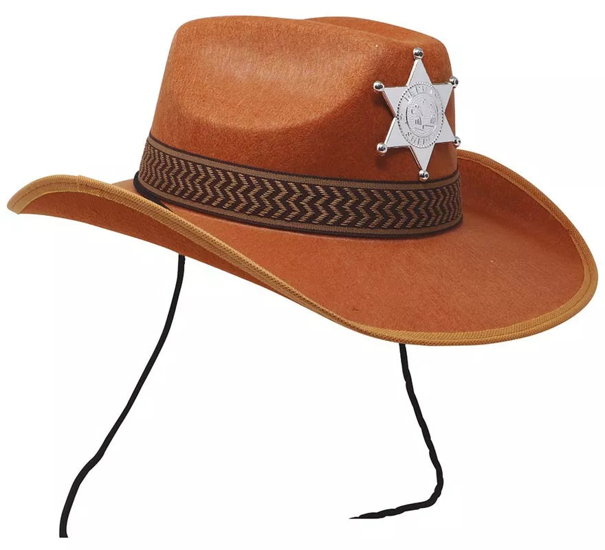 Translation missing: it.Sombrero Sheriff de fieltro marrón