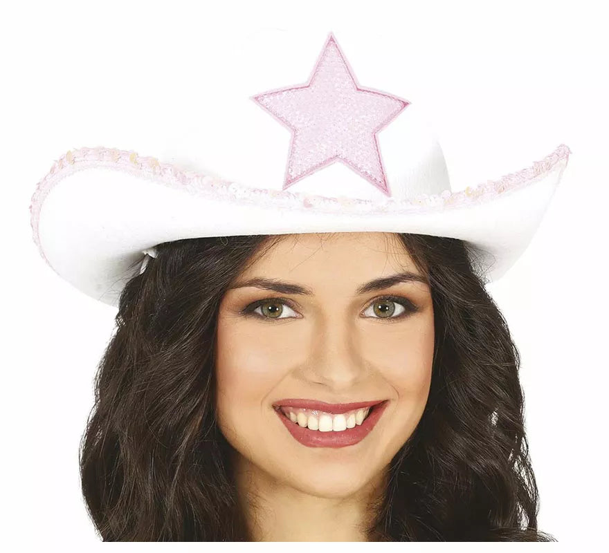 Translation missing: it.Sombrero Vaquero Blanco con Estrella