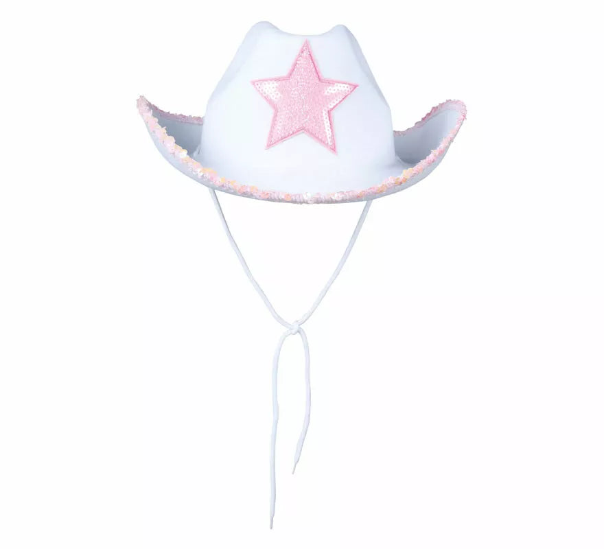 Translation missing: es.Sombrero Vaquero Blanco con Estrella