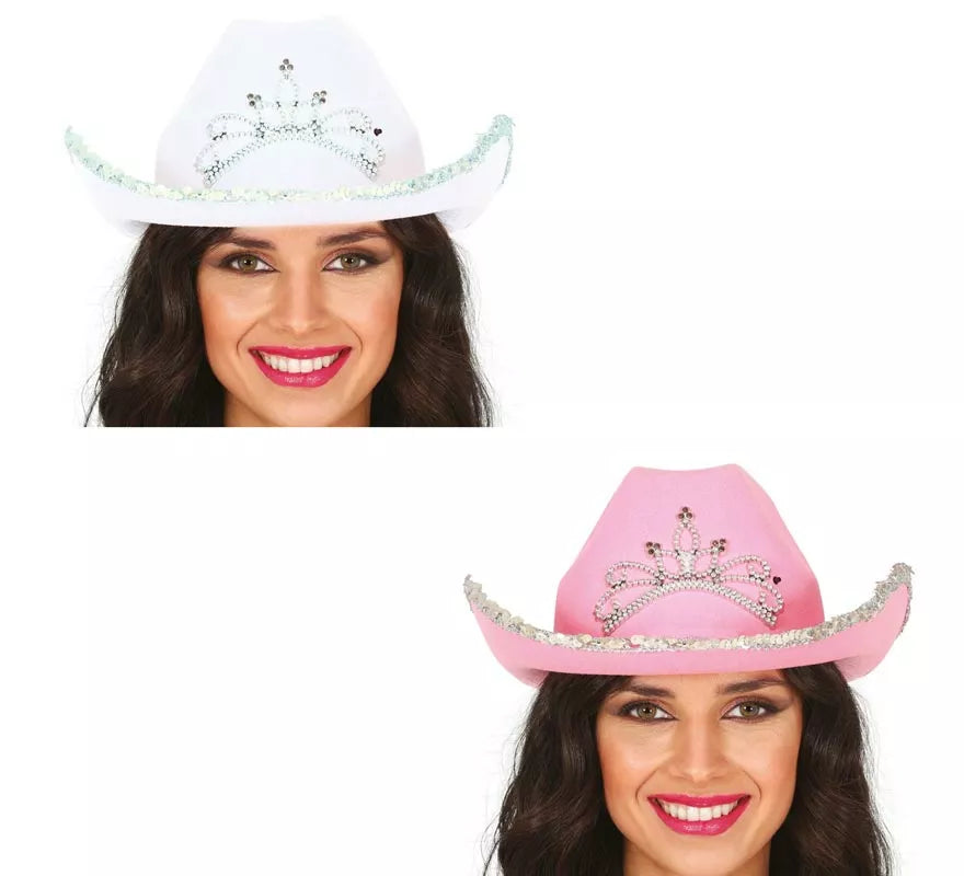 Translation missing: it.Sombrero Vaquero de fieltro en varios colores adulto