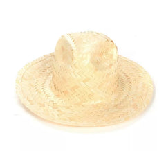 Cappello da cowboy in paglia naturale per adulti