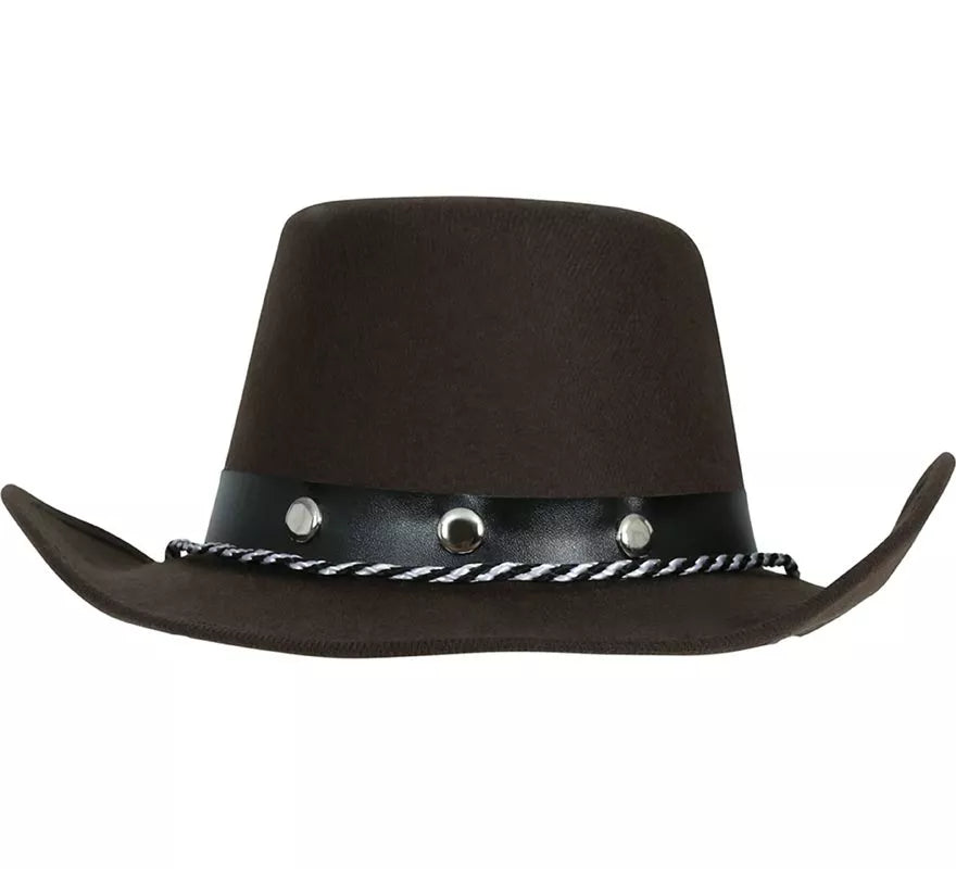 Translation missing: es.Sombrero Vaquero marrón Fieltro infantil