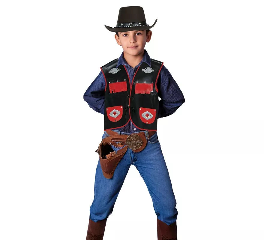 Translation missing: it.Sombrero Vaquero marrón Fieltro infantil