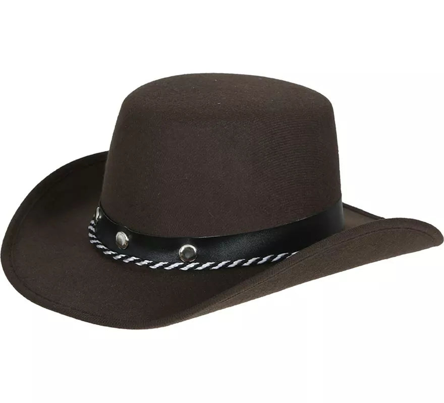 Translation missing: it.Sombrero Vaquero marrón Fieltro infantil