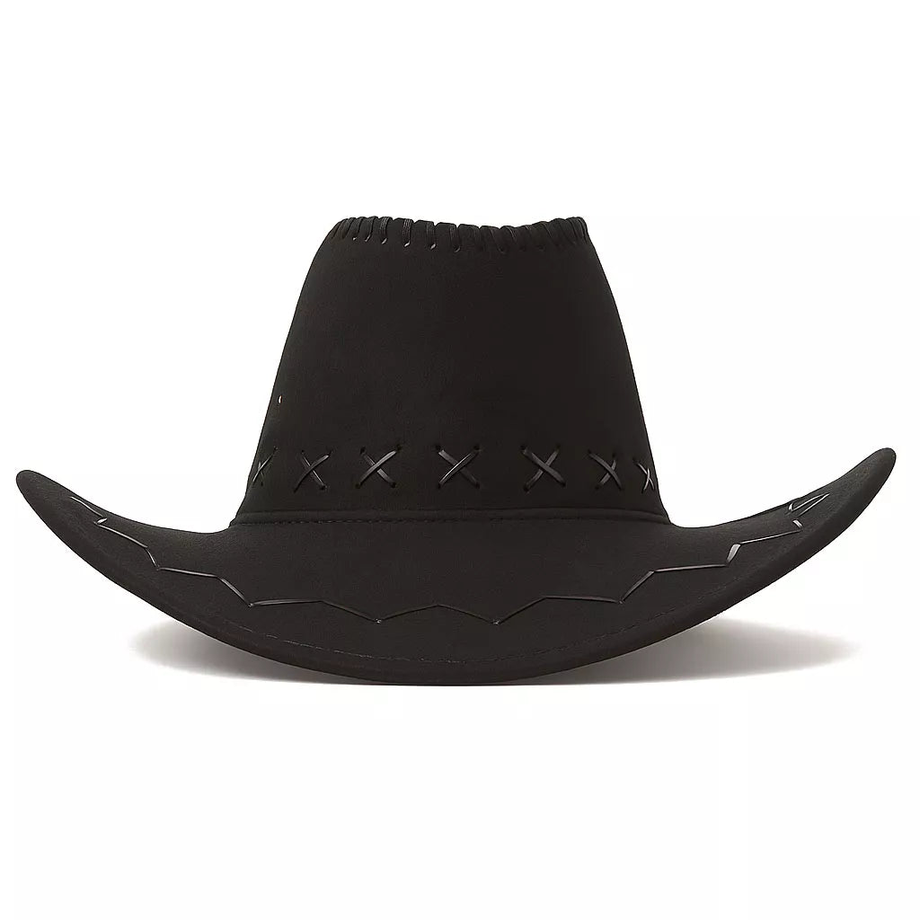 Translation missing: es.Sombrero Vaquero Negro de Piel simulada