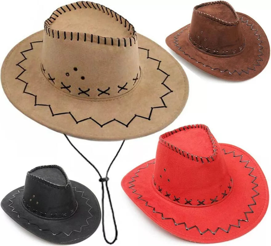 Sombrero Vaquero o Cowboy para adultos en varios colores