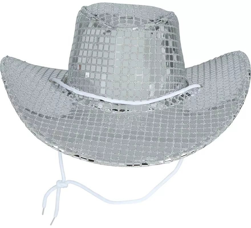 Translation missing: es.Sombrero Vaquero plateado para adultos