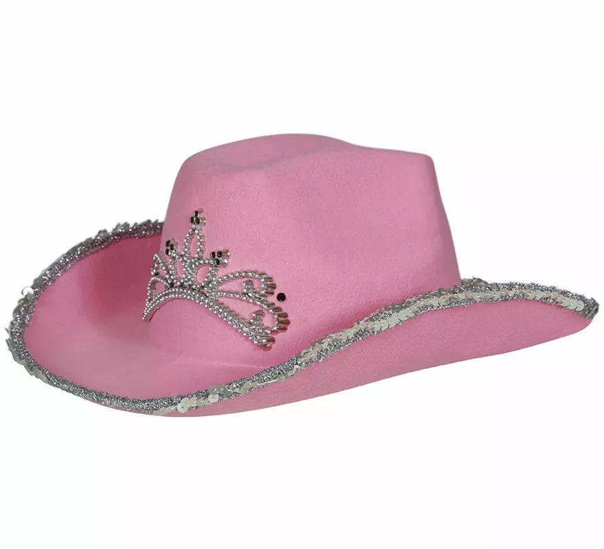Translation missing: it.Sombrero Vaquero rosa de fieltro infantil
