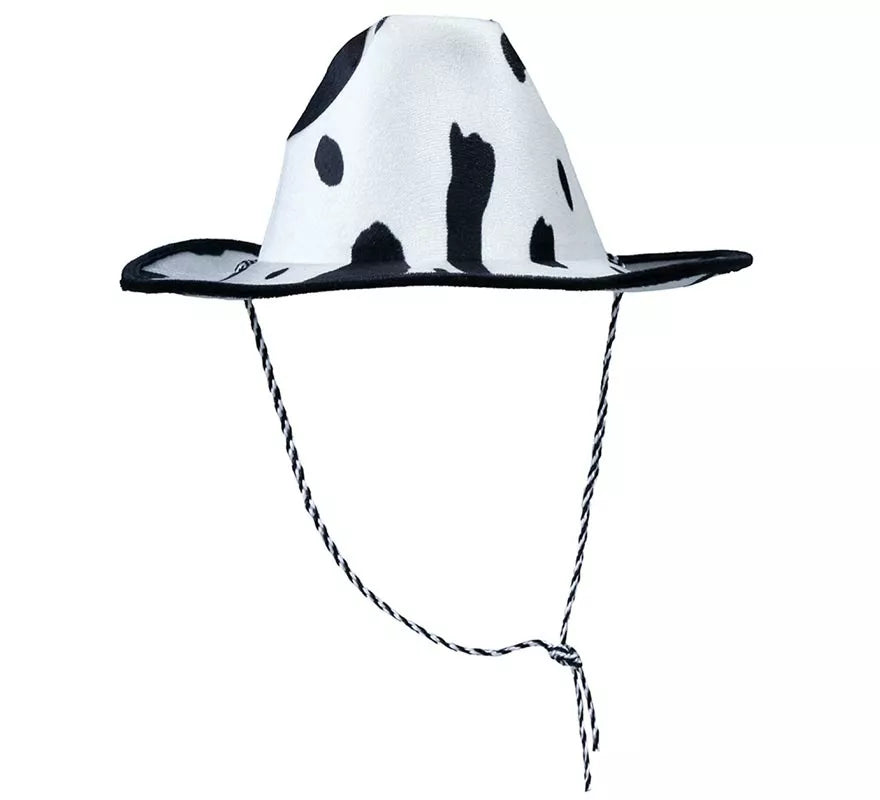 Sombrero vaquero terciopelo estampado Vaca