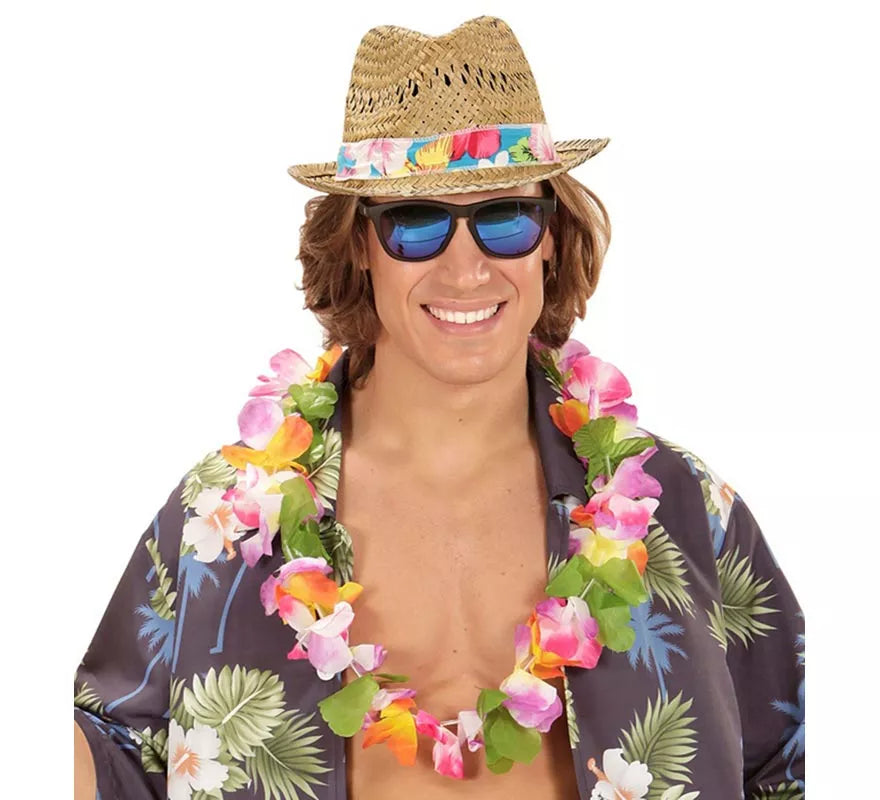 Translation missing: es.Sombrero Veraniego con Cinta de Flores para adultos