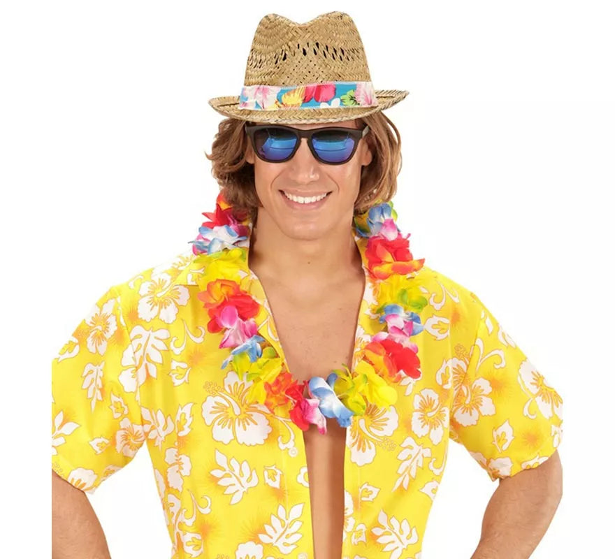 Translation missing: es.Sombrero Veraniego con Cinta de Flores para adultos