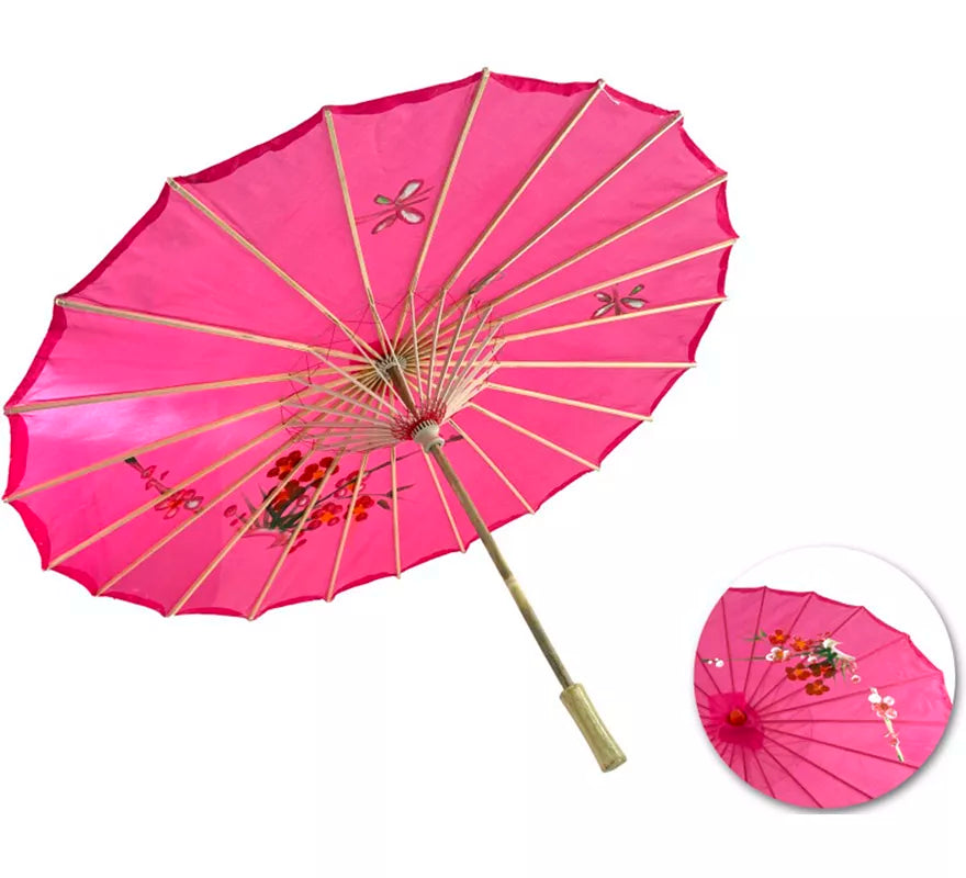 Sombrilla China de Flores de 85x52 cm en varios colores
