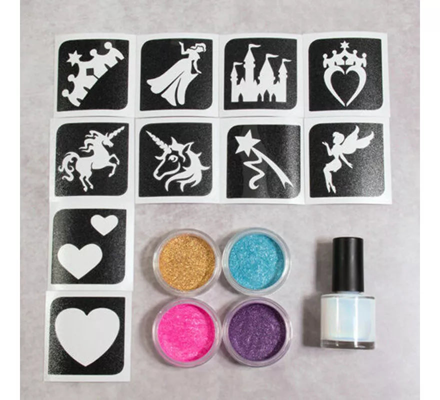 Translation missing: it.Sparkling Powder o Polvos Brillantes Princess 4x5 ml + Fix Gel