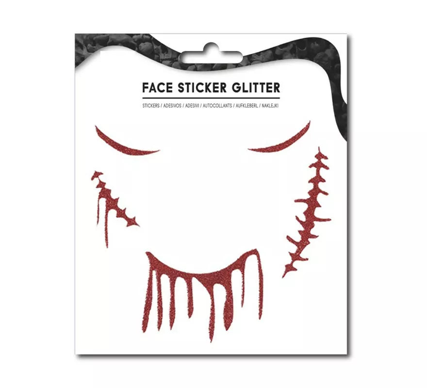 Translation missing: it.Sticker Facial de Heridas halloween brillante