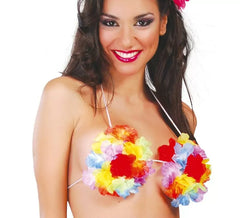 Reggiseno con fiori hawaiani
