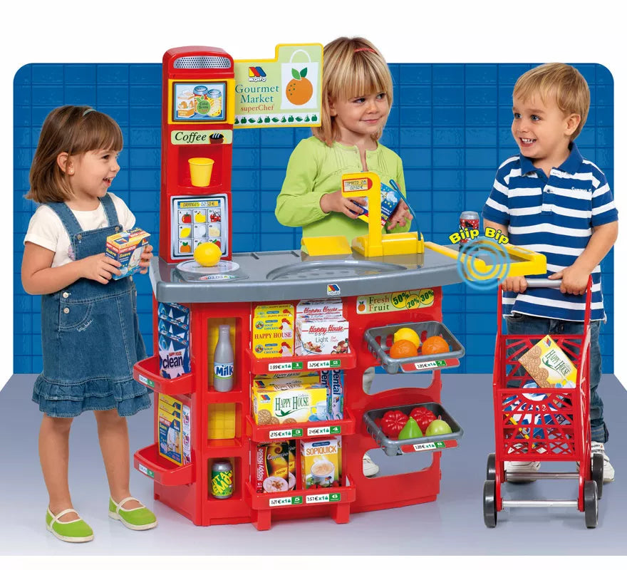 Supermercado de Juguete con Carrito