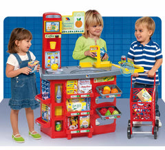 Supermercato dei giocattoli con carrello