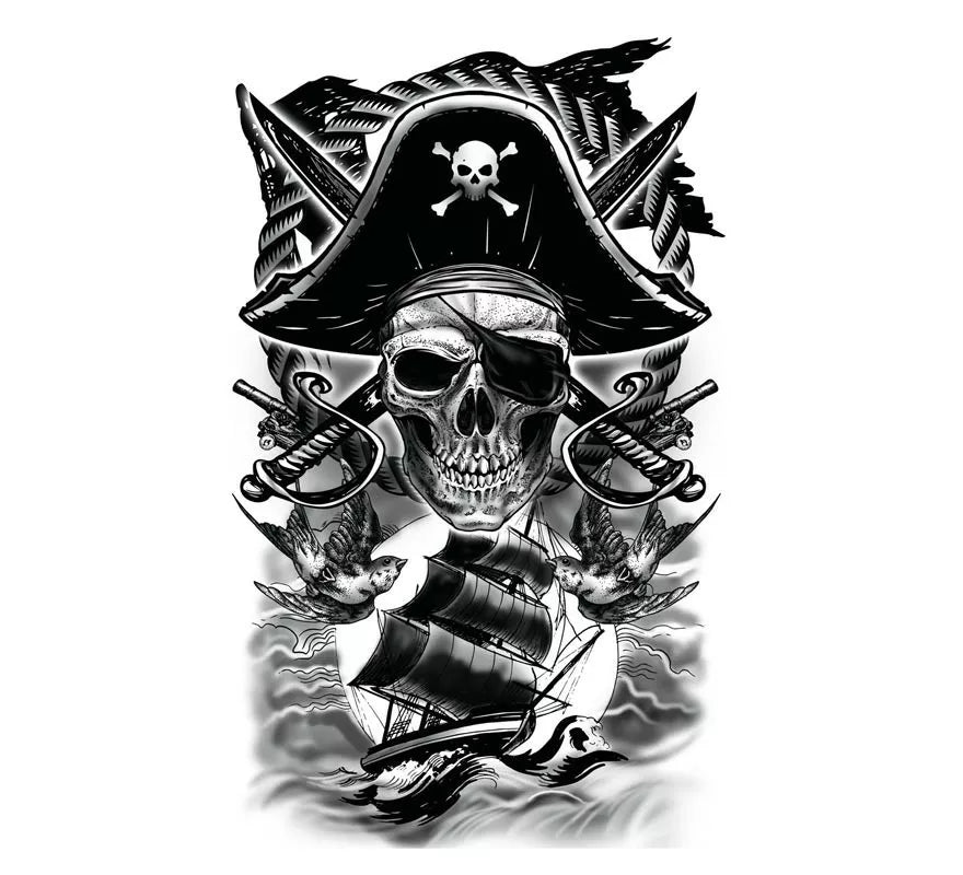 Translation missing: es.Tatuaje de Calavera Pirata