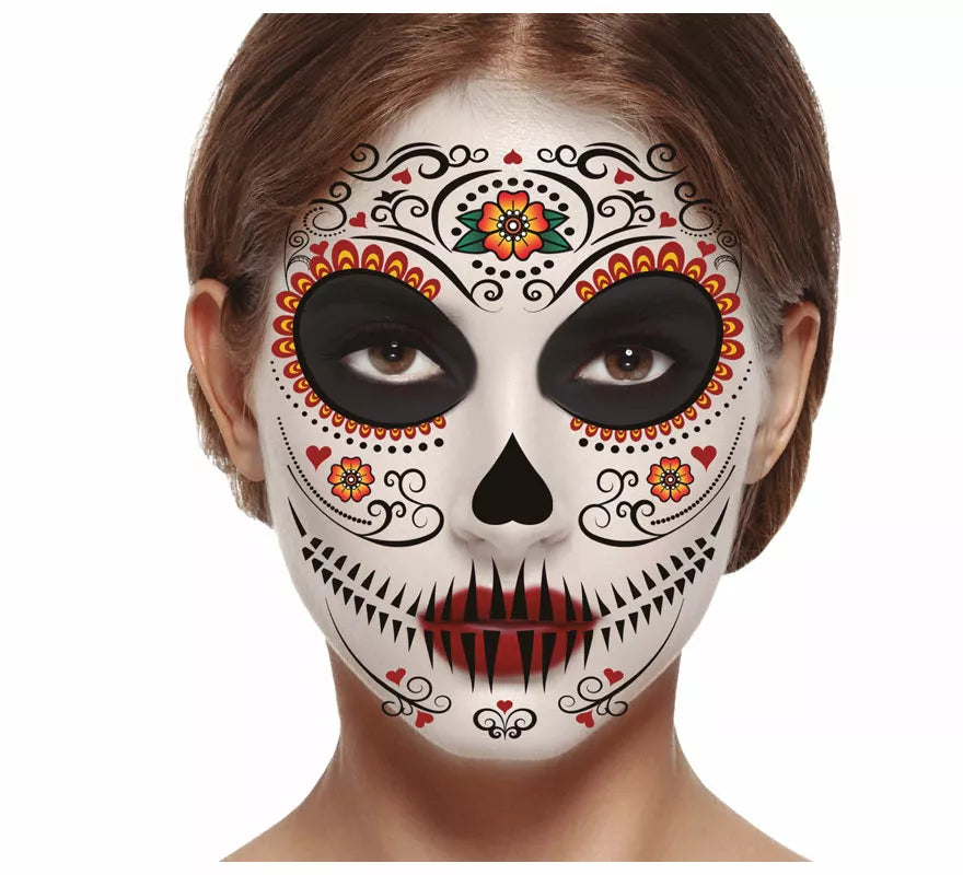 Translation missing: it.Tatuaje de Catrina Facial de 30x14 cm