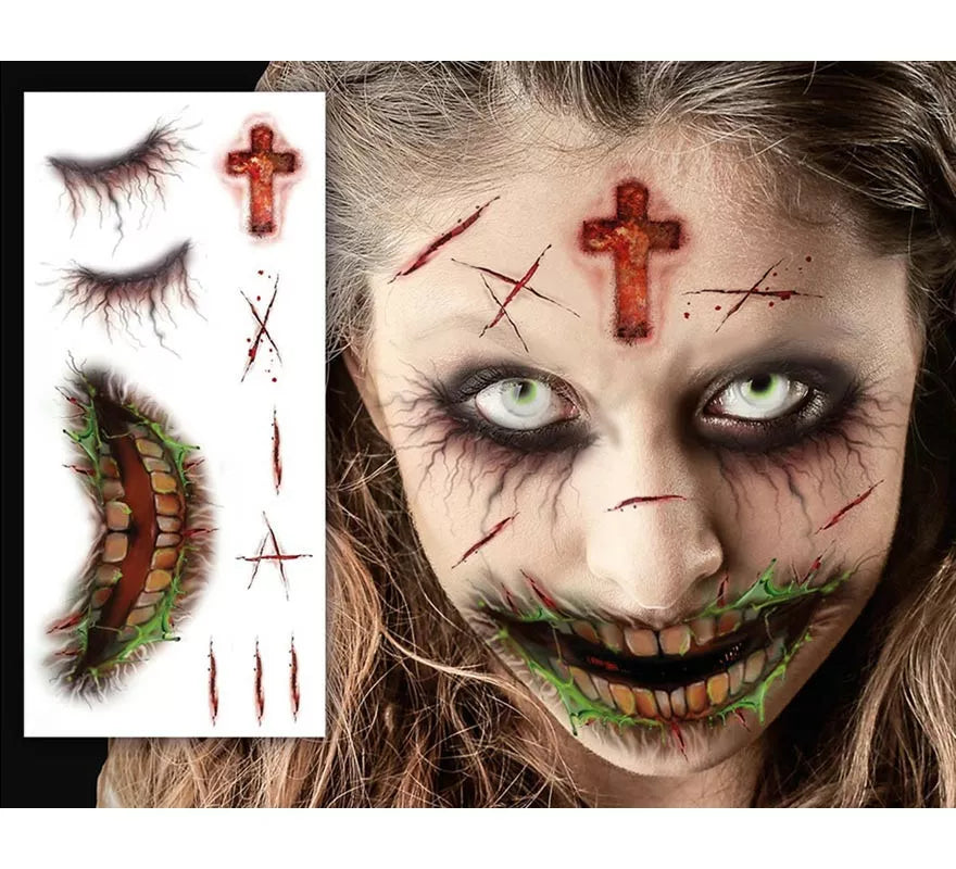 Translation missing: it.Tatuaje Facial Zombie