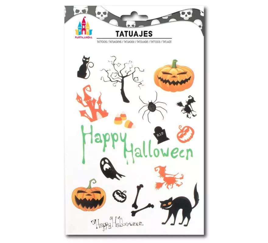 Translation missing: es.Tatuajes Happy Halloween en modelos surtidos