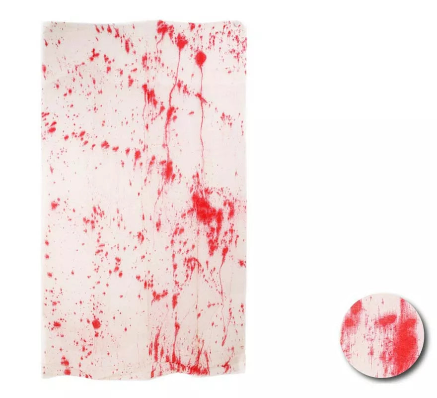 Translation missing: it.Tela blanca con Sangre falsa decorativa de 1x1,65 m