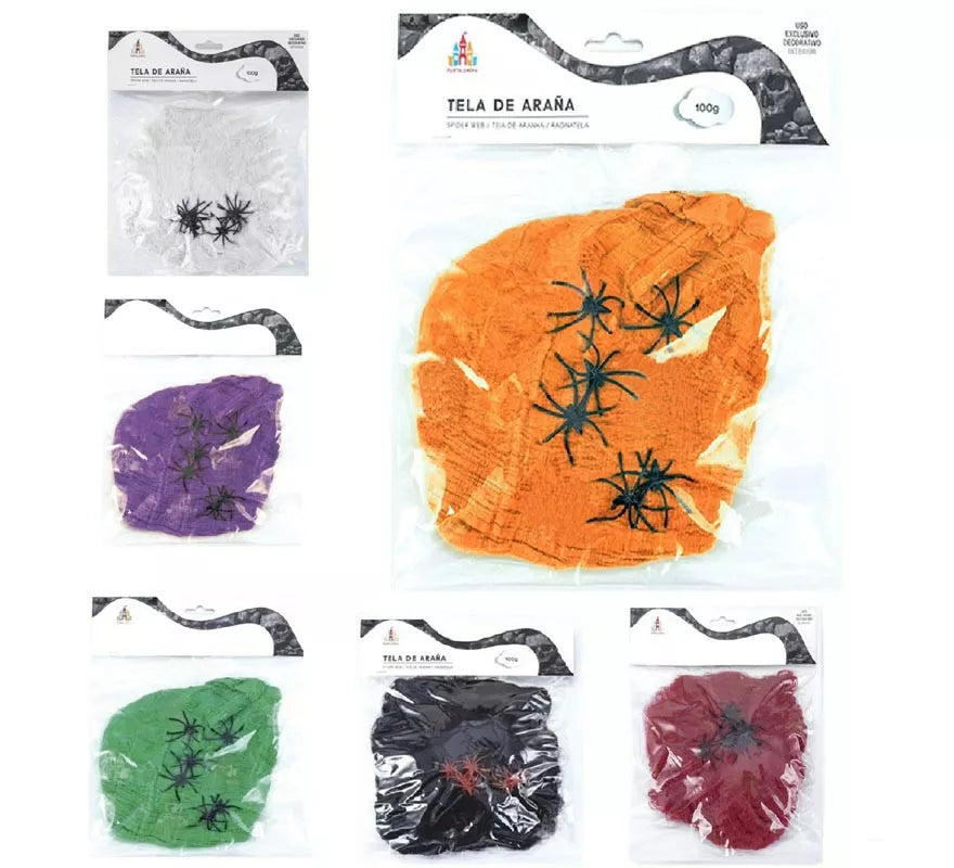 Translation missing: it.Telaraña con arañas de 100 g en varios colores