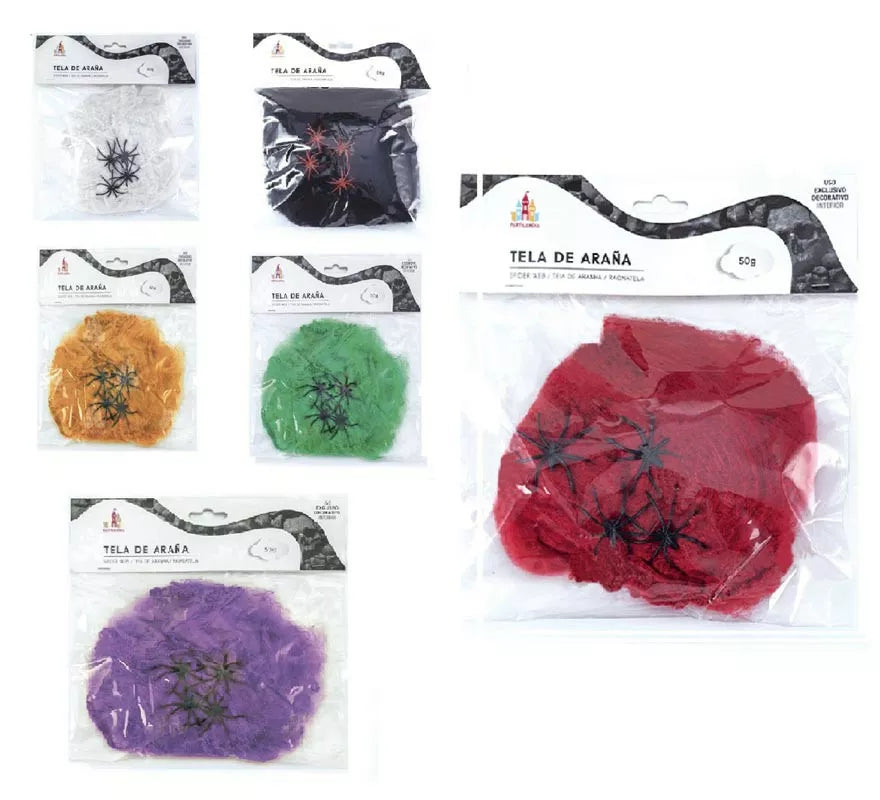 Translation missing: it.Telaraña con arañas de 50 g en varios colores