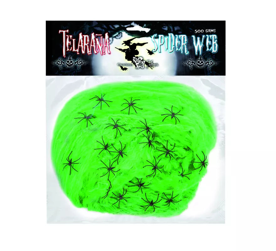 Translation missing: it.Telaraña de 500 gr con 20 Arañas de colores surtidos