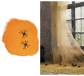 Telaraña naranja 60 gr. para decoración Halloween