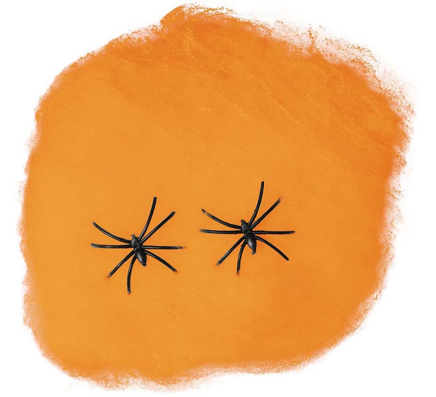 Translation missing: it.Telaraña naranja 60 gr. para decoración Halloween