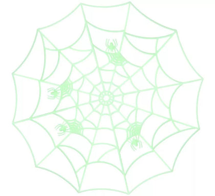 Telaraña Rígida verde de 60.5 cm