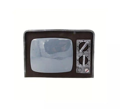 TV rotta con luce e suono