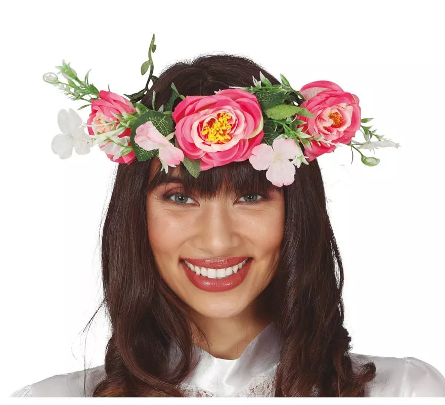 Translation missing: it.Tiara de Flores Rosadas