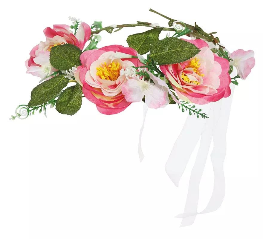 Translation missing: it.Tiara de Flores Rosadas