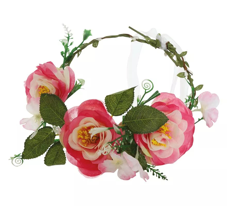 Translation missing: it.Tiara de Flores Rosadas