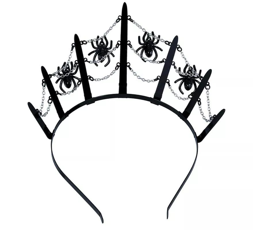 Translation missing: it.Tiara Metálica de Arañas negras