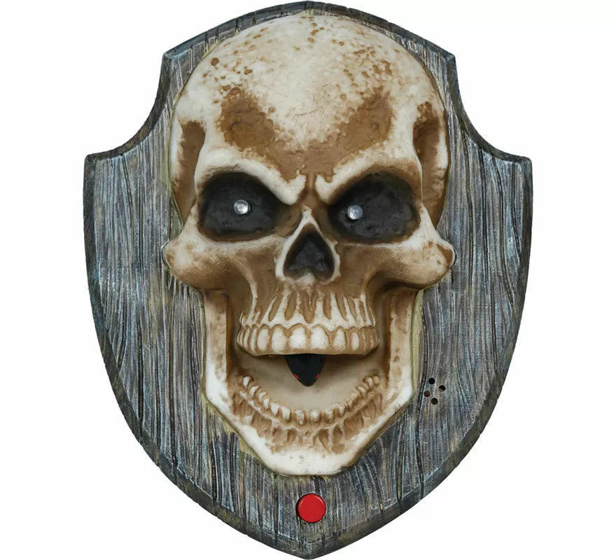 Translation missing: it.Timbre Calavera con Luz, Sonido y Movimiento de 19x15 cm