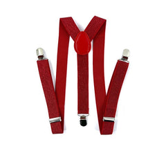 Bretelle rosso scuro brillante