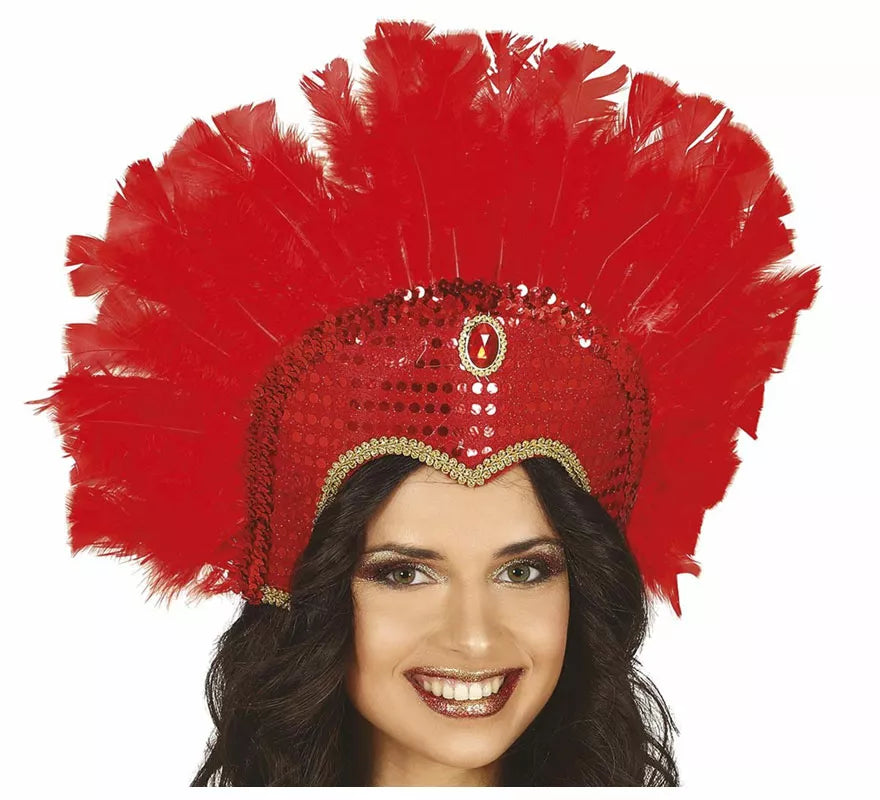 Translation missing: it.Tocado con Plumas Rojo