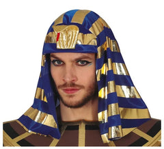 Faraone Copricapo argento e blu