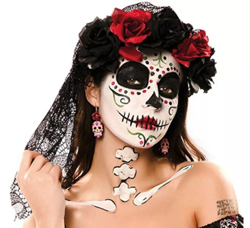 Translation missing: it.Tocado y Velo Negro del Día de los Muertos