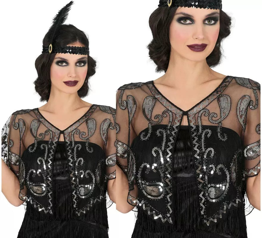 Translation missing: it.Top Charleston Transparente con Lentejuelas para mujer
