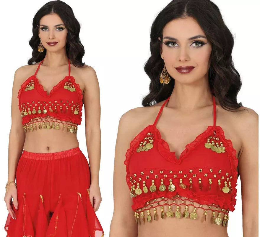 Translation missing: it.Top de Monedas rojo para mujer