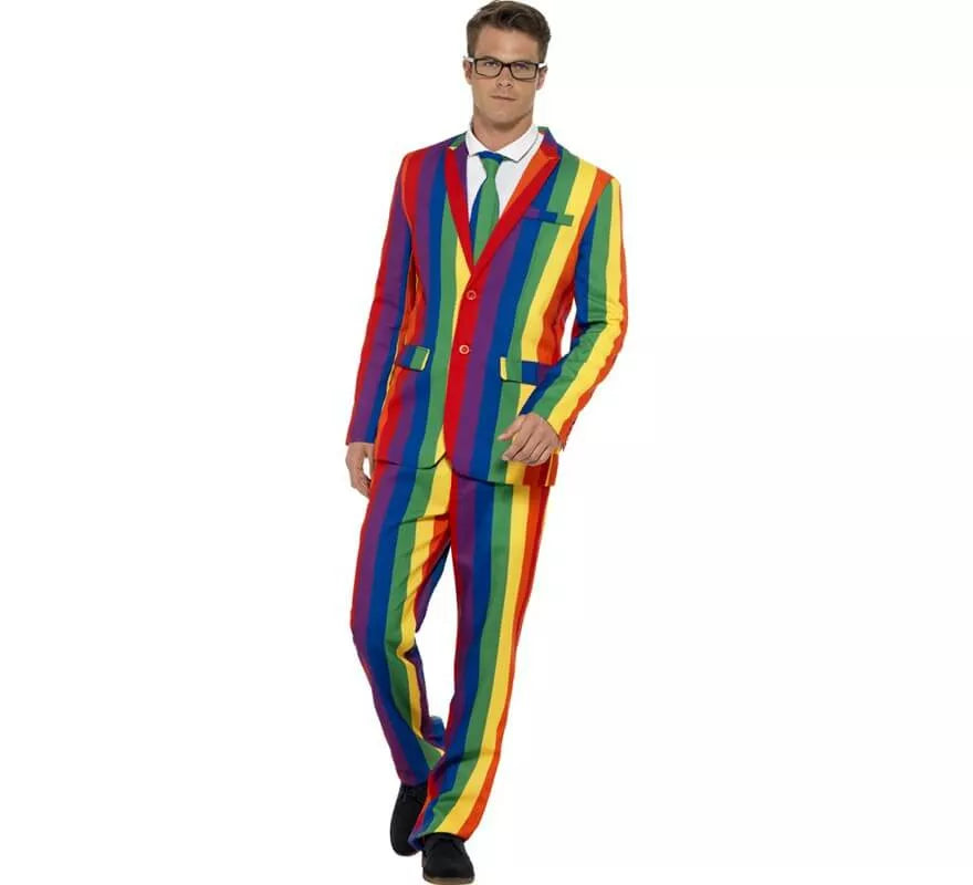 Translation missing: es.Traje Divertido Arco Iris para hombre