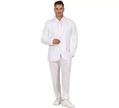 Abito divertente bianco elegante da uomo